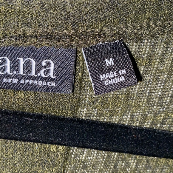 A.N.A Olive Green Top - Picture 3 of 3
